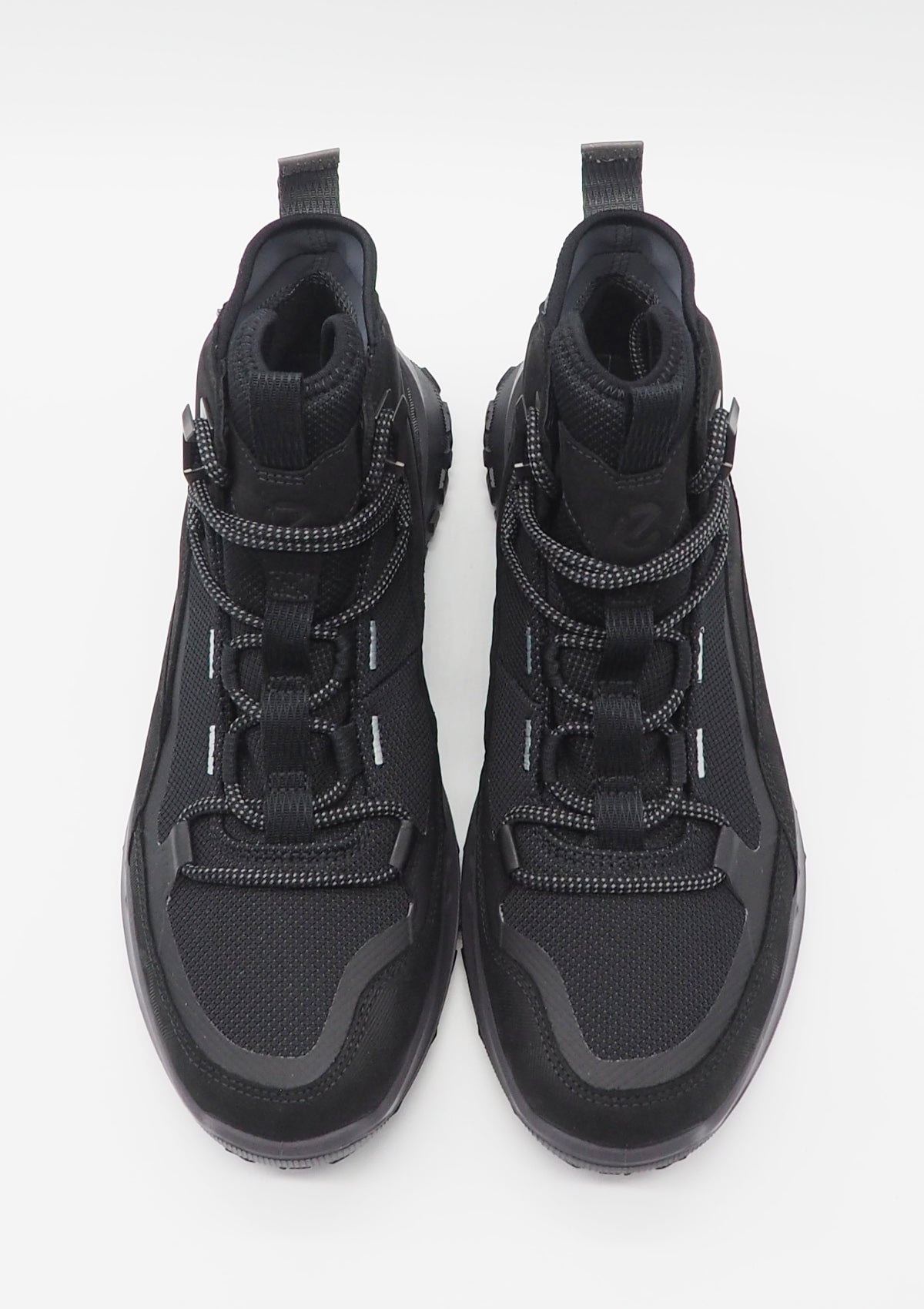 Herren Hightop-Sneaker aus Mesh & Nubkleder in Schwarz - Wasserdicht Herren Sneaker Ecco