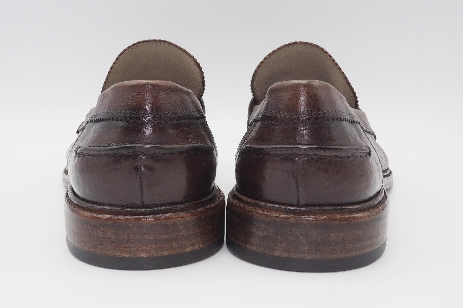 Herren Loafer aus Glattleder in Dunkelbraun Herren Loafers & Slipper Corvari