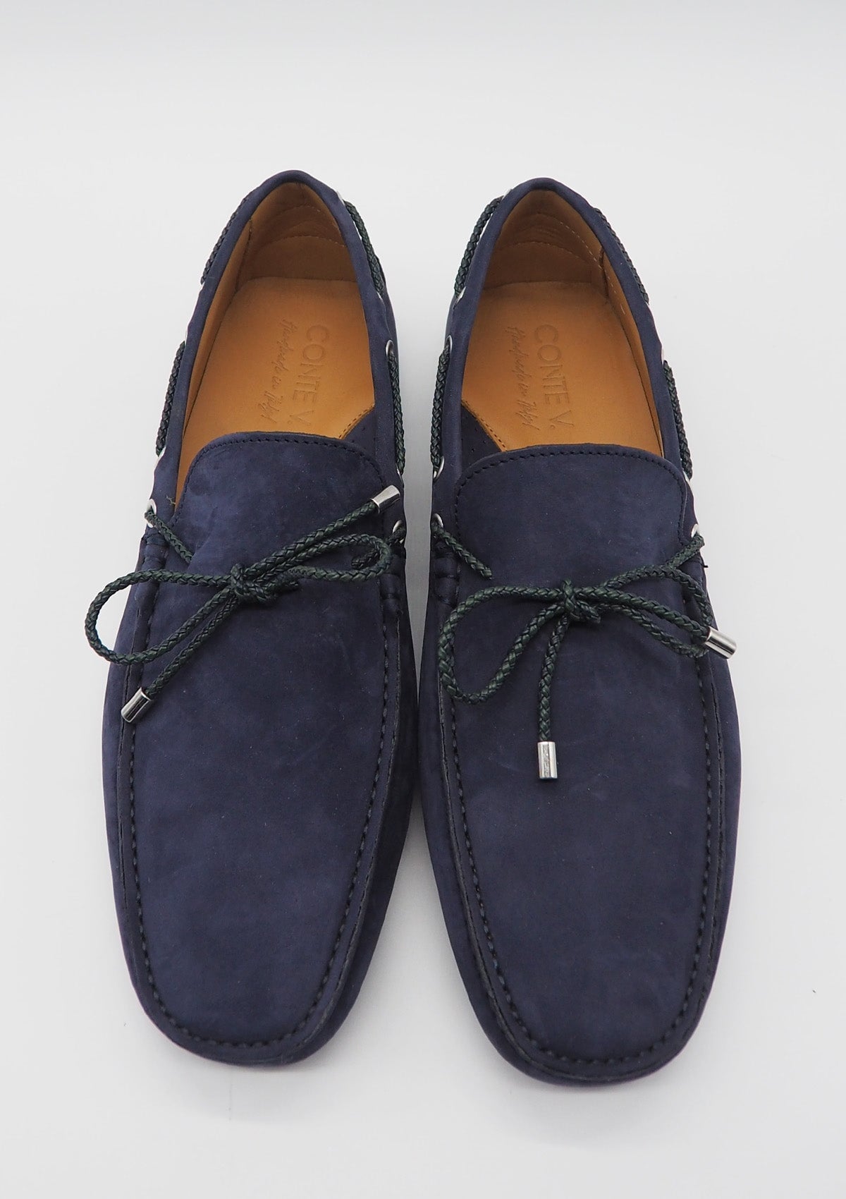 Herren Loafer aus Nubukleder in Dunkelblau Herren Loafers & Slipper Conte V