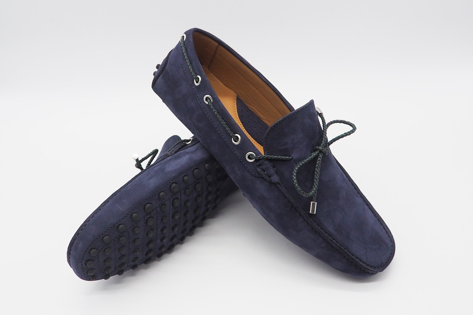 Herren Loafer aus Nubukleder in Dunkelblau Herren Loafers & Slipper Conte V