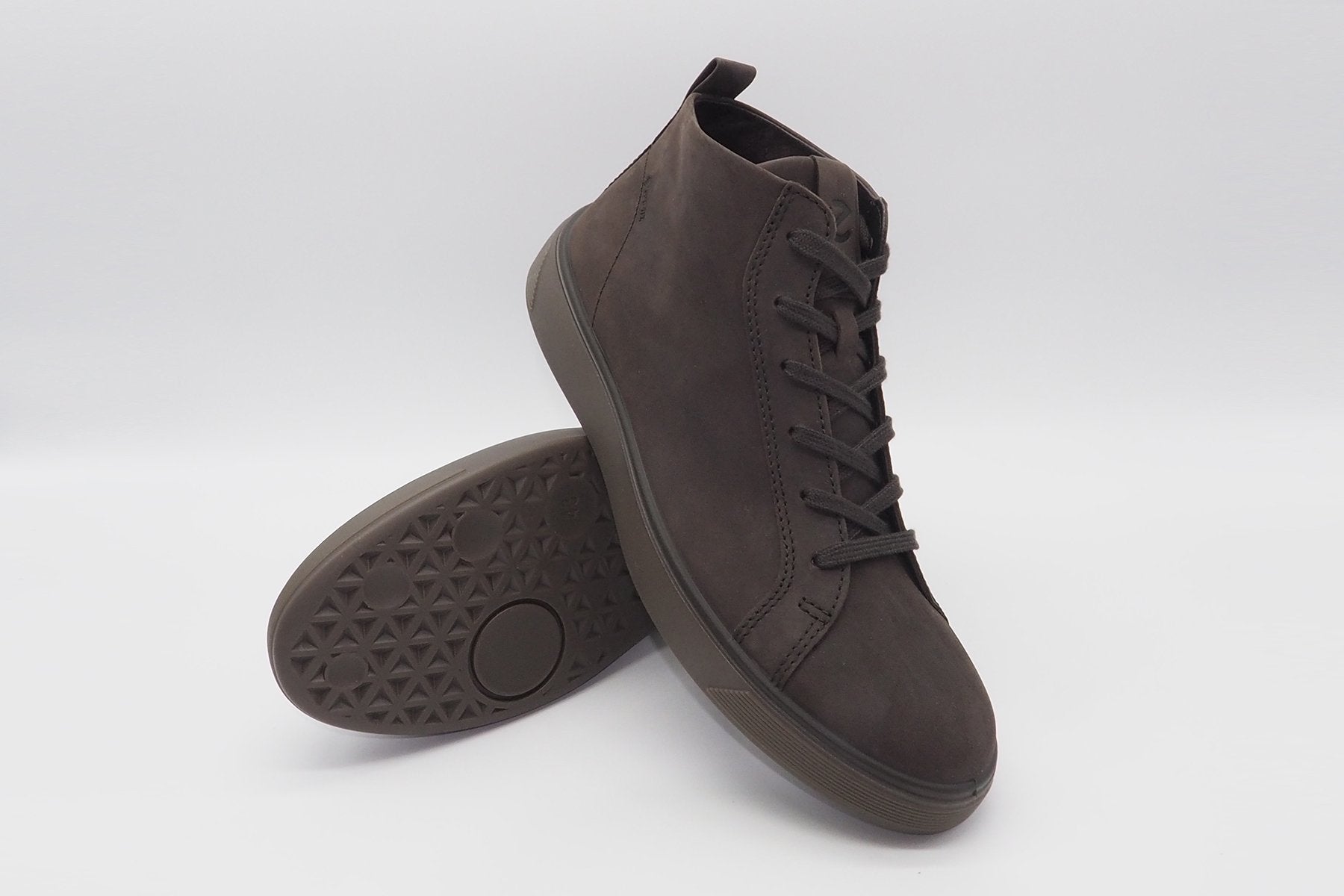 Herren Midcut-Sneaker aus Nubukleder in Dunkelbraun - Wasserdicht Herren Sneakers Leder Ecco