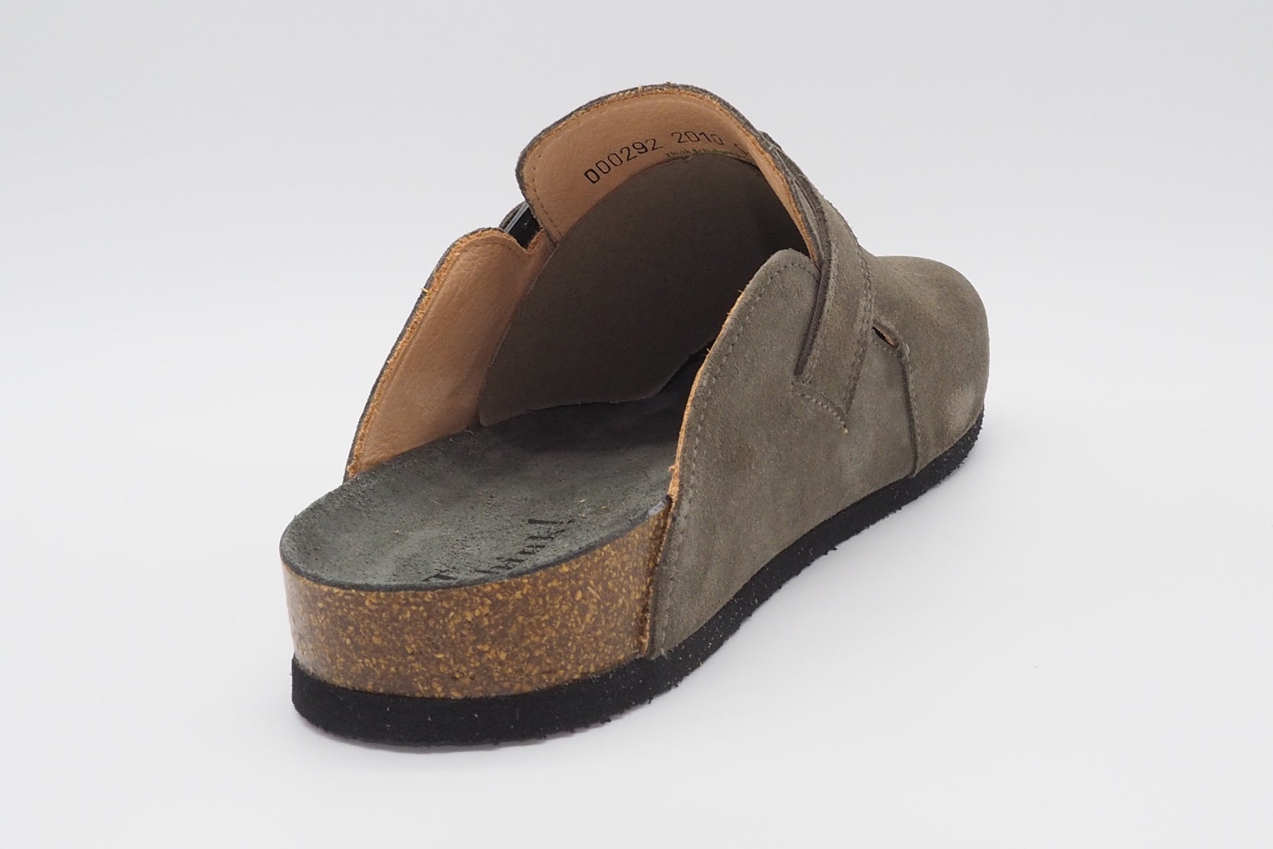 Herren Pantoffel - Clogs aus Veloursleder in Graphit Herren Sommer Schuhe Think