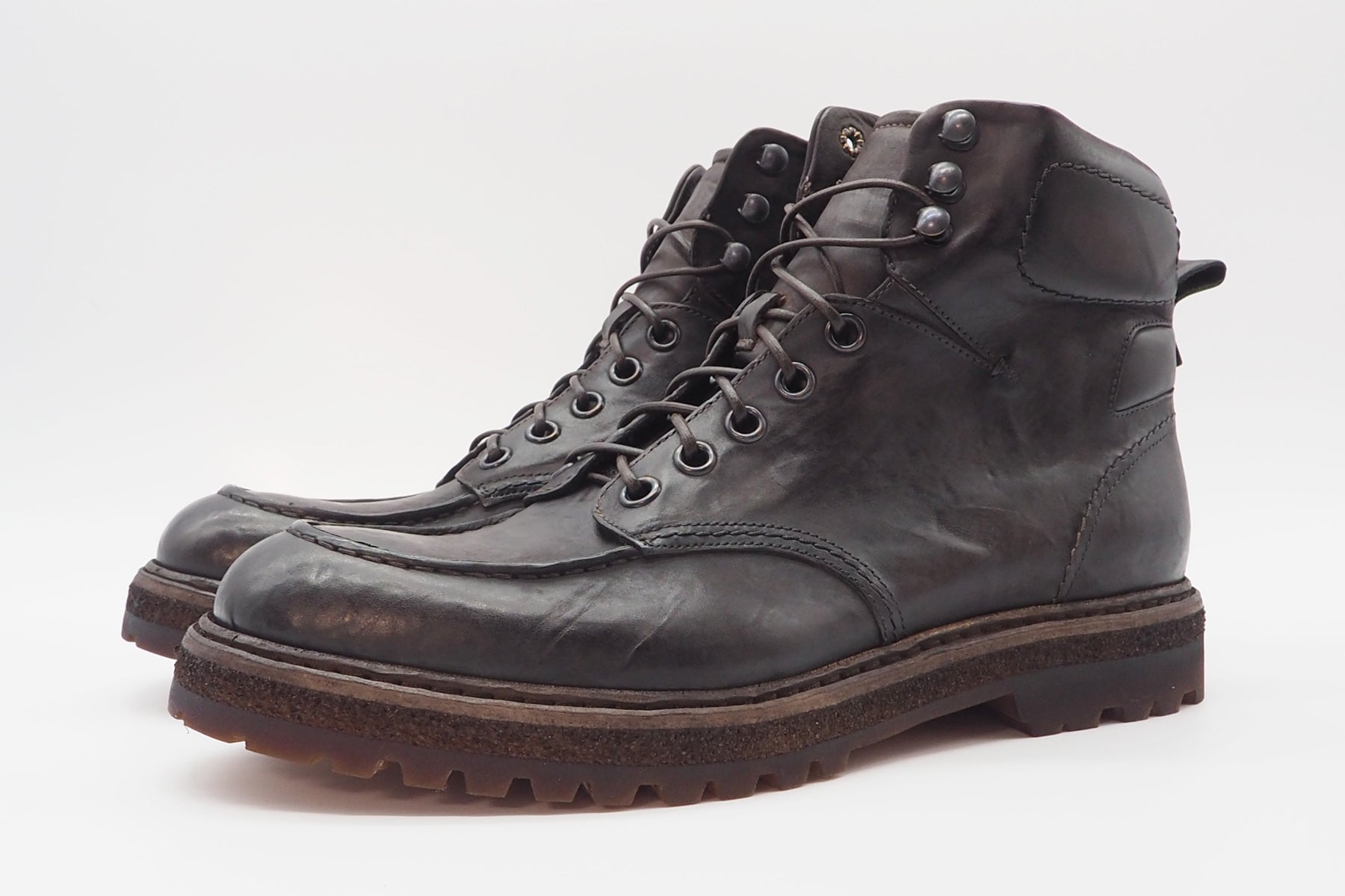 Herren Schnürboot aus Glattleder in Braun Herren Schnürboots Corvari