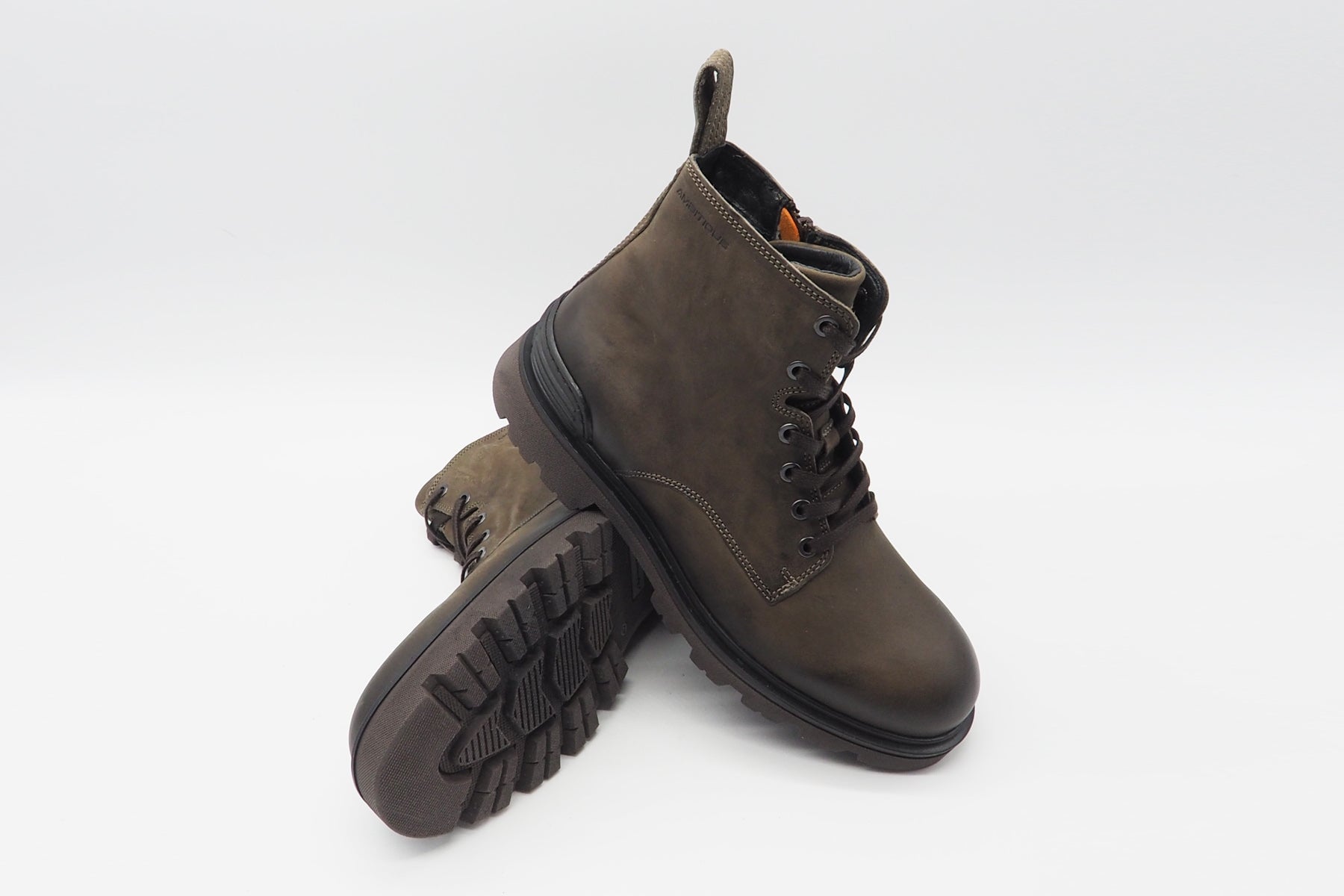 Herren Schnürboots aus Glattleder in Braun Herren Schnürboots Ambitious