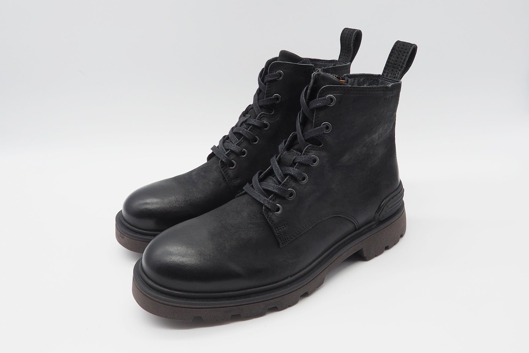 Herren Schnürboots aus Glattleder in Schwarz Herren Schnürboots Ambitious