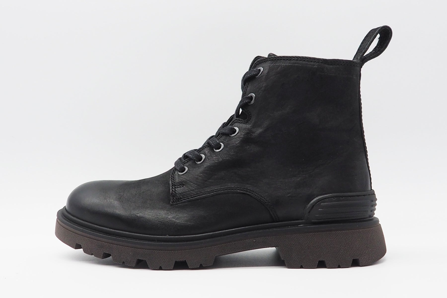 Herren Schnürboots aus Glattleder in Schwarz Herren Schnürboots Ambitious