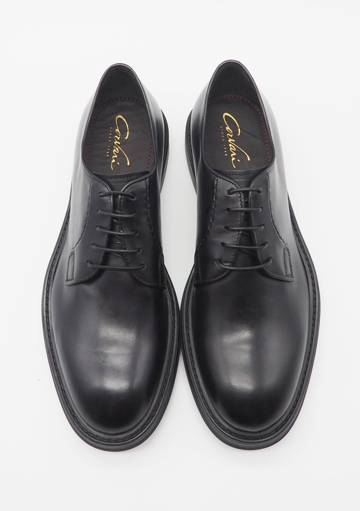 Herren Schnürschuh aus Glattleder in Schwarz Herren Klassik modern Corvari