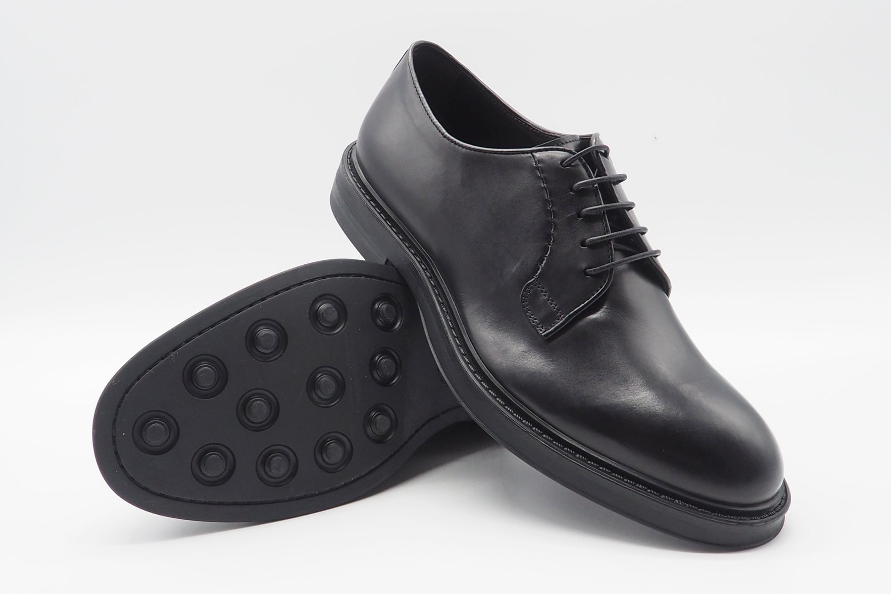 Herren Schnürschuh aus Glattleder in Schwarz Herren Klassik modern Corvari