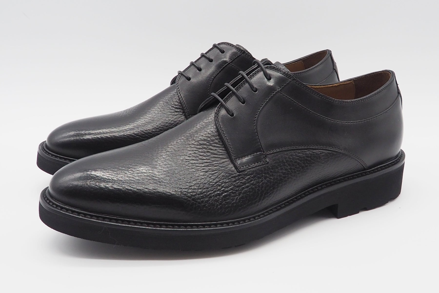 Herren Schnürschuh aus Hirschleder in Schwarz Herren Klassik modern Lorenzi