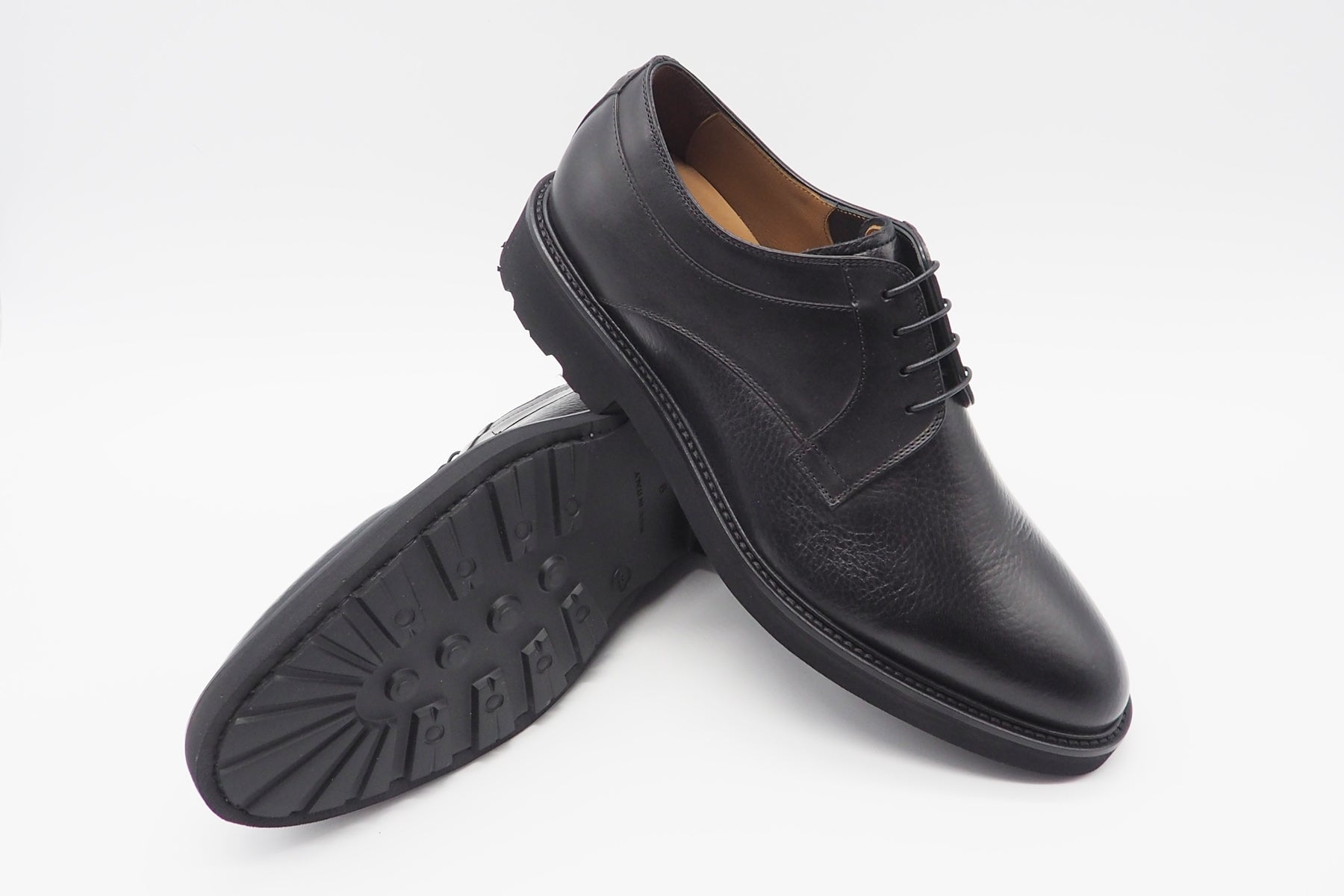 Herren Schnürschuh aus Hirschleder in Schwarz Herren Klassik modern Lorenzi