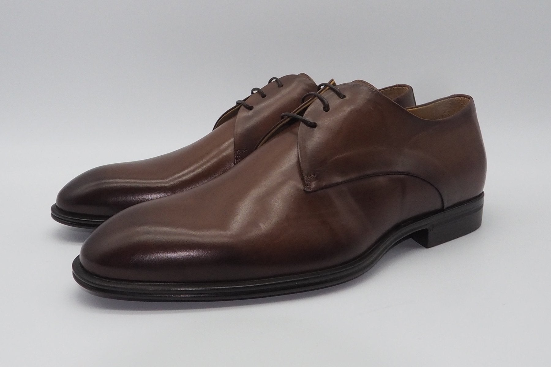 Herren Schnürschuh aus Leder in Cognacbraun Herren Klassik modern Corvari