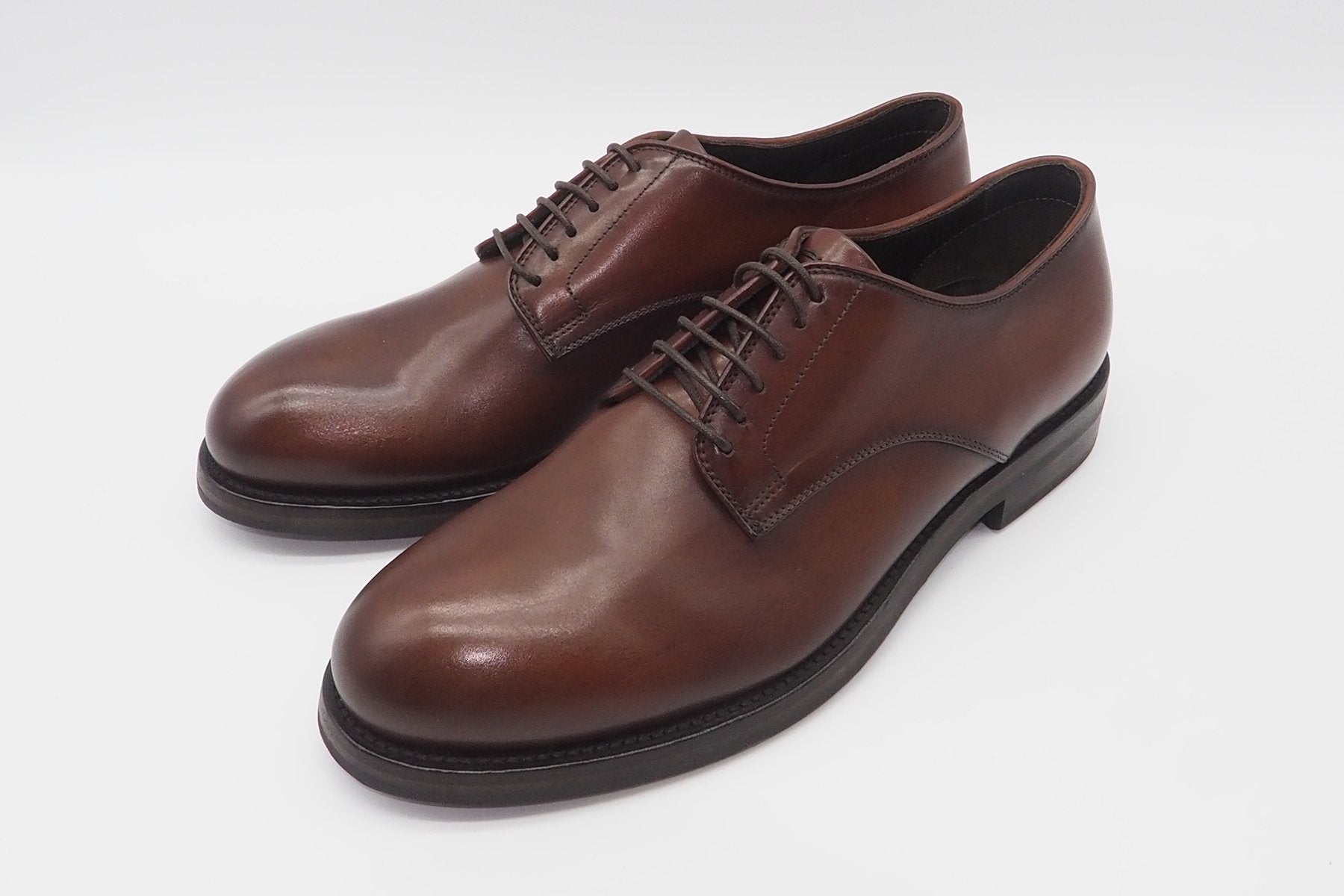 Herren Schnürschuh aus Leder in Mittelbraun Herren Klassik modern Pantanetti