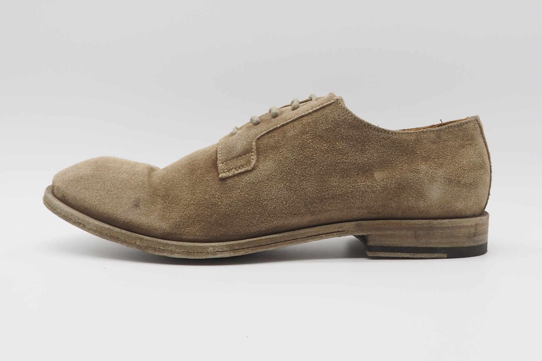 Herren Schnürschuh aus Veloursleder in Tope Herren Klassik modern Crispiniano