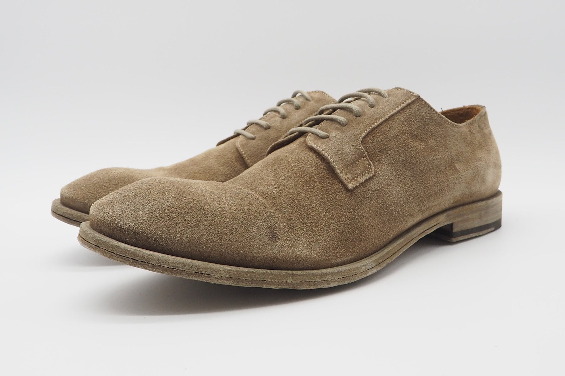 Herren Schnürschuh aus Veloursleder in Tope Herren Klassik modern Crispiniano