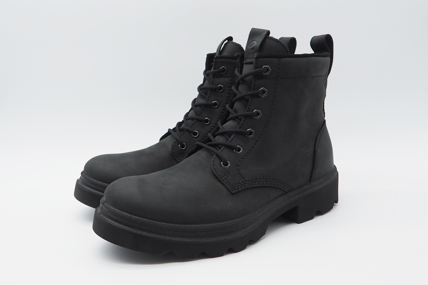 Herren Schnürstiefel aus Leder in Schwarz - Wasserabweisend HYDROMAX® - Outdoor Herren Stiefeletten Ecco