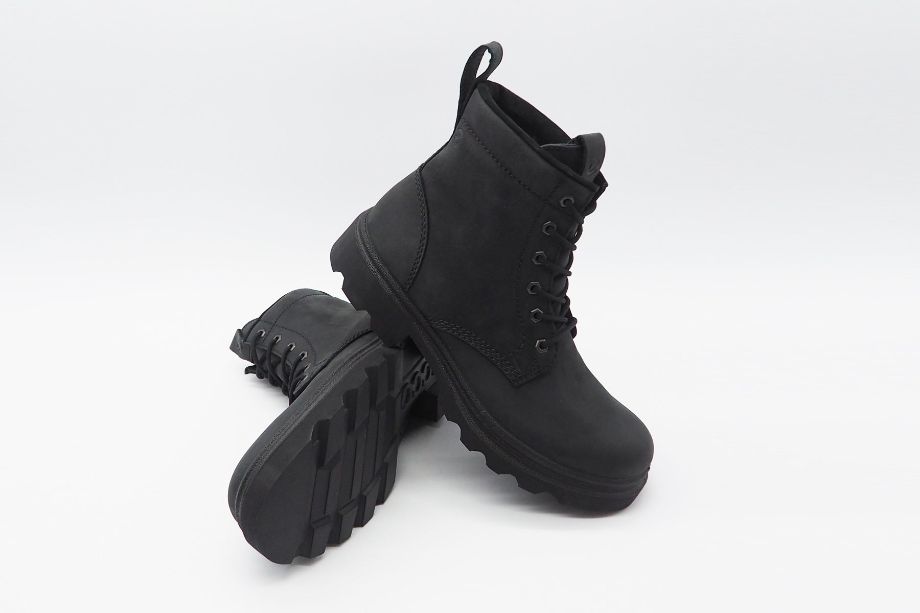 Herren Schnürstiefel aus Leder in Schwarz - Wasserabweisend HYDROMAX® - Outdoor Herren Stiefeletten Ecco