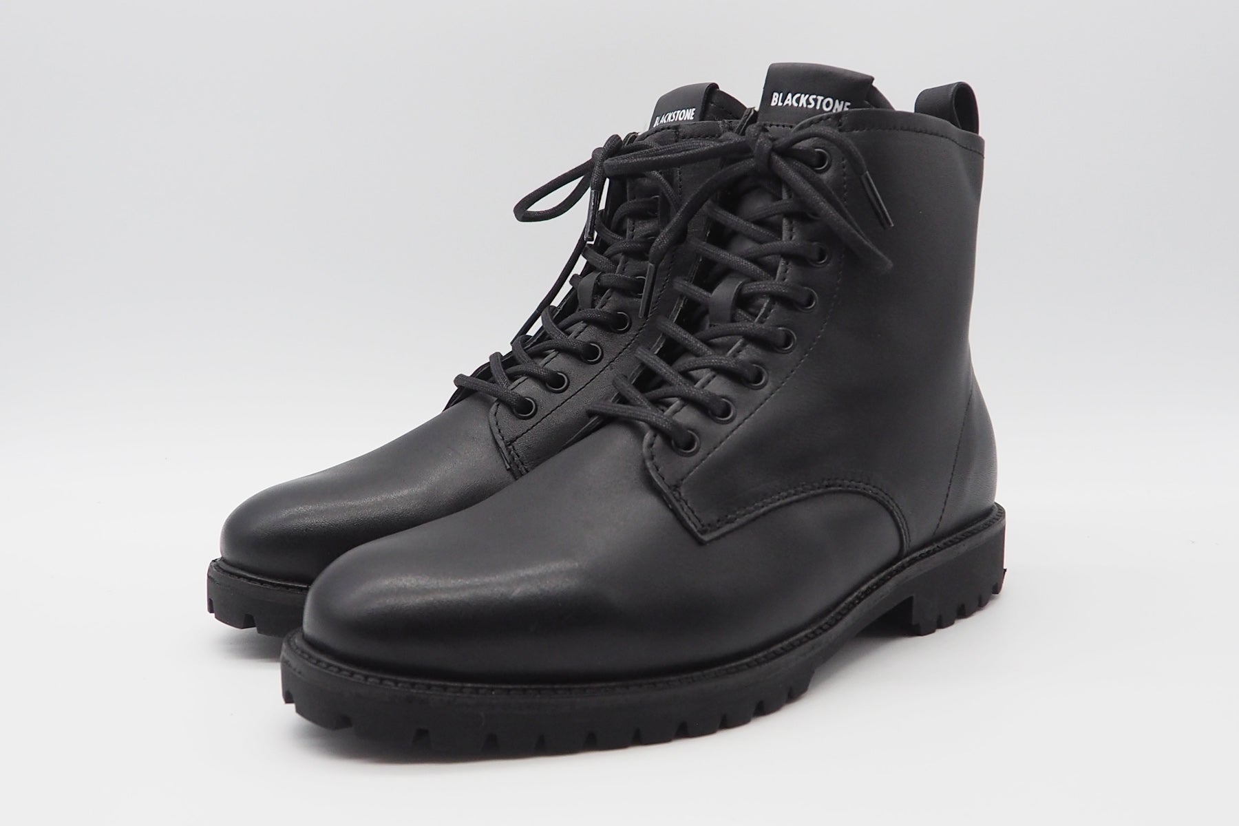 Herren Schnürstiefelette aus Leder in Schwarz - Innenfutter Schaffell Herren Stiefeletten Blackstone