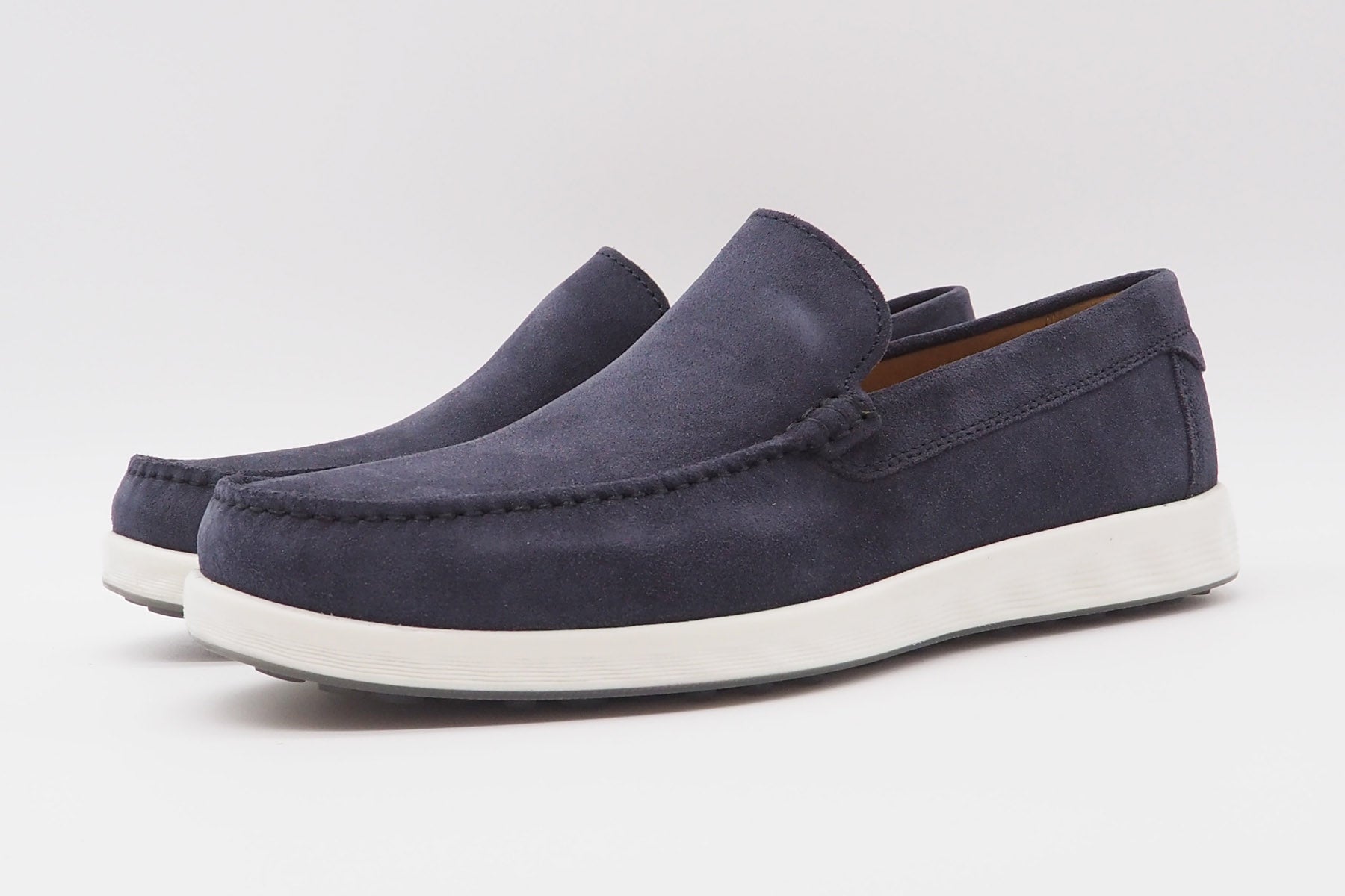 Herren Slipper aus Veloursleder in Blau Herren Loafers & Slipper Ecco