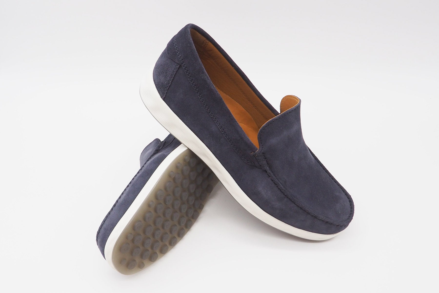 Herren Slipper aus Veloursleder in Blau Herren Loafers & Slipper Ecco