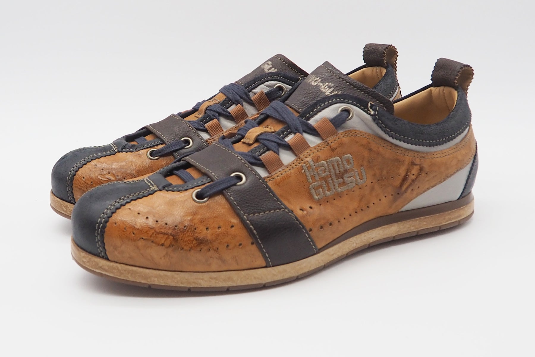 Herren Sneaker aus Glattleder in Braunkombination Herren Sneaker Kamo Gutsu