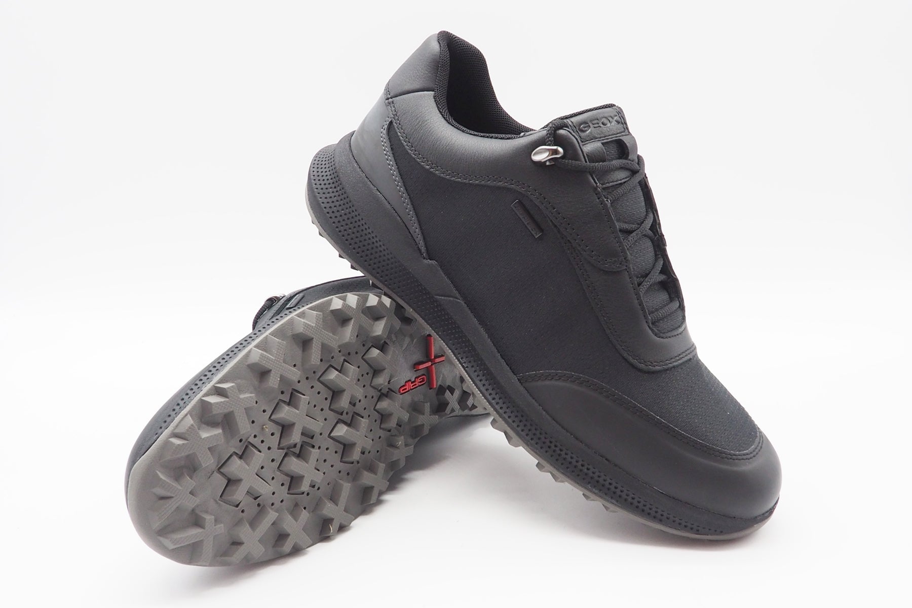 Herren Sneaker aus Mesh & Leder in Schwarz - Wasserdicht Herren Sneaker Geox