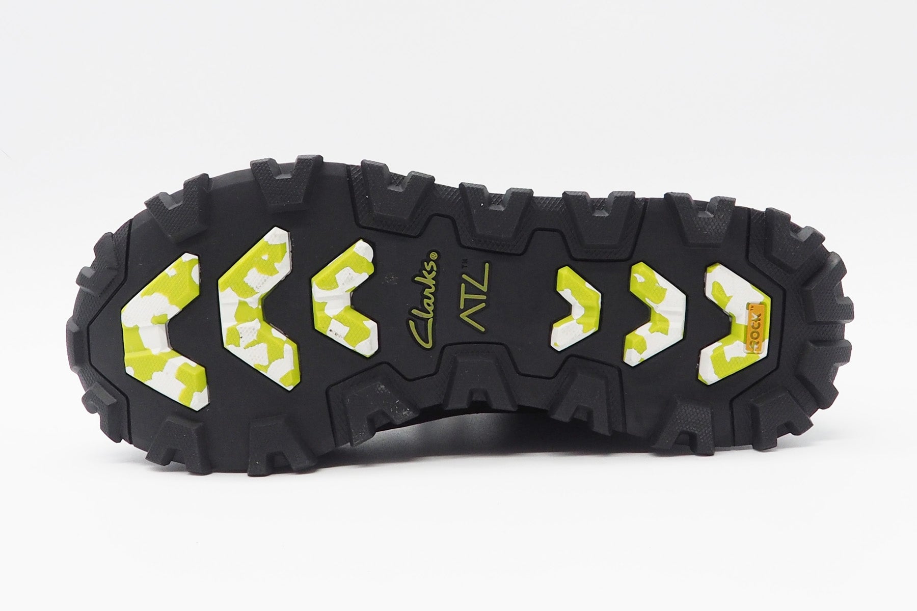 Herren Sneaker aus Nubukleder in Schwarz & Neongelb - Wasserabweisend - ATL Trek Run Herren Sneaker Clarks