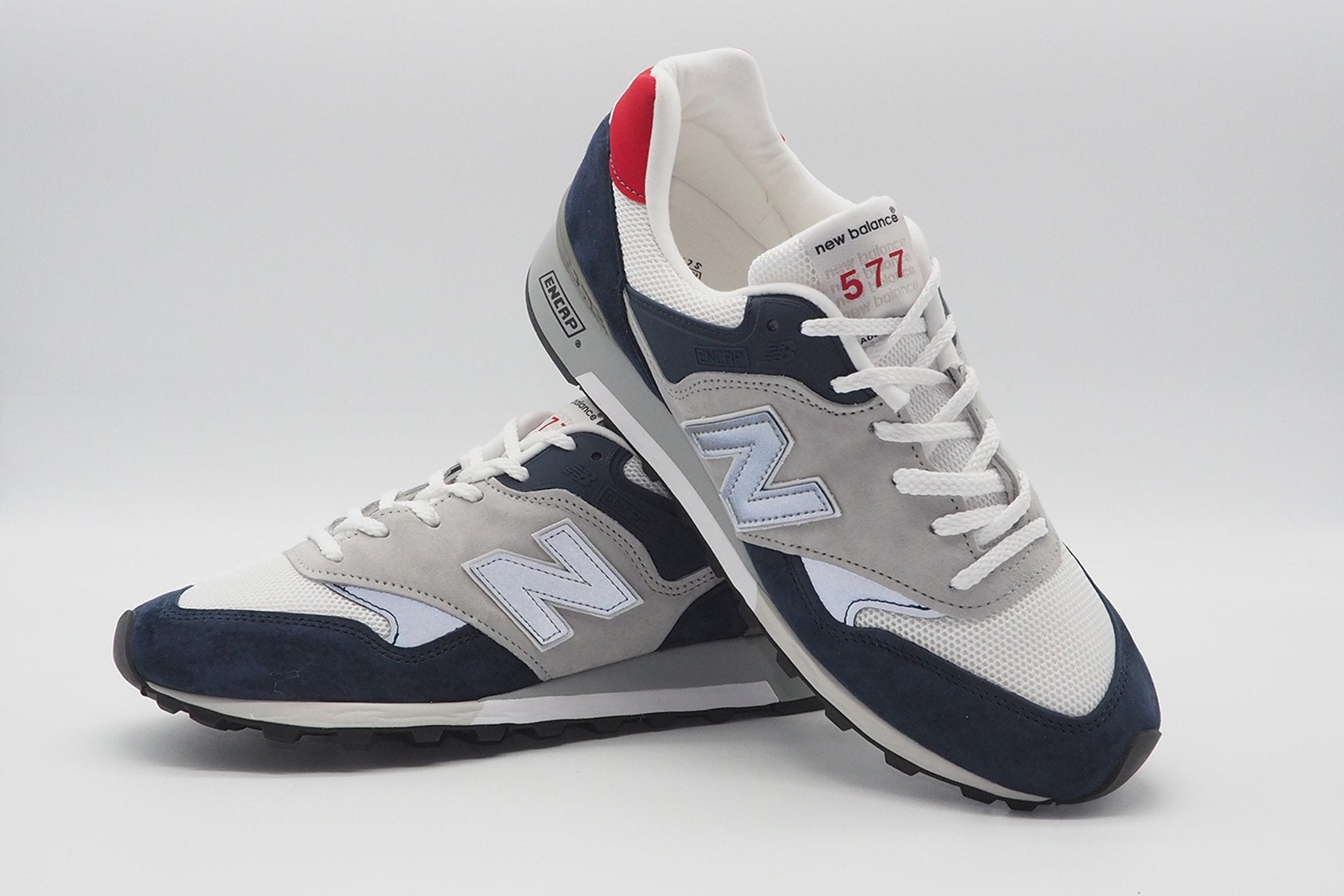 Herren Sneaker aus Nubukleder & Mesh in Dunkelblau - Grau Herren Sneakers Leder New Balance