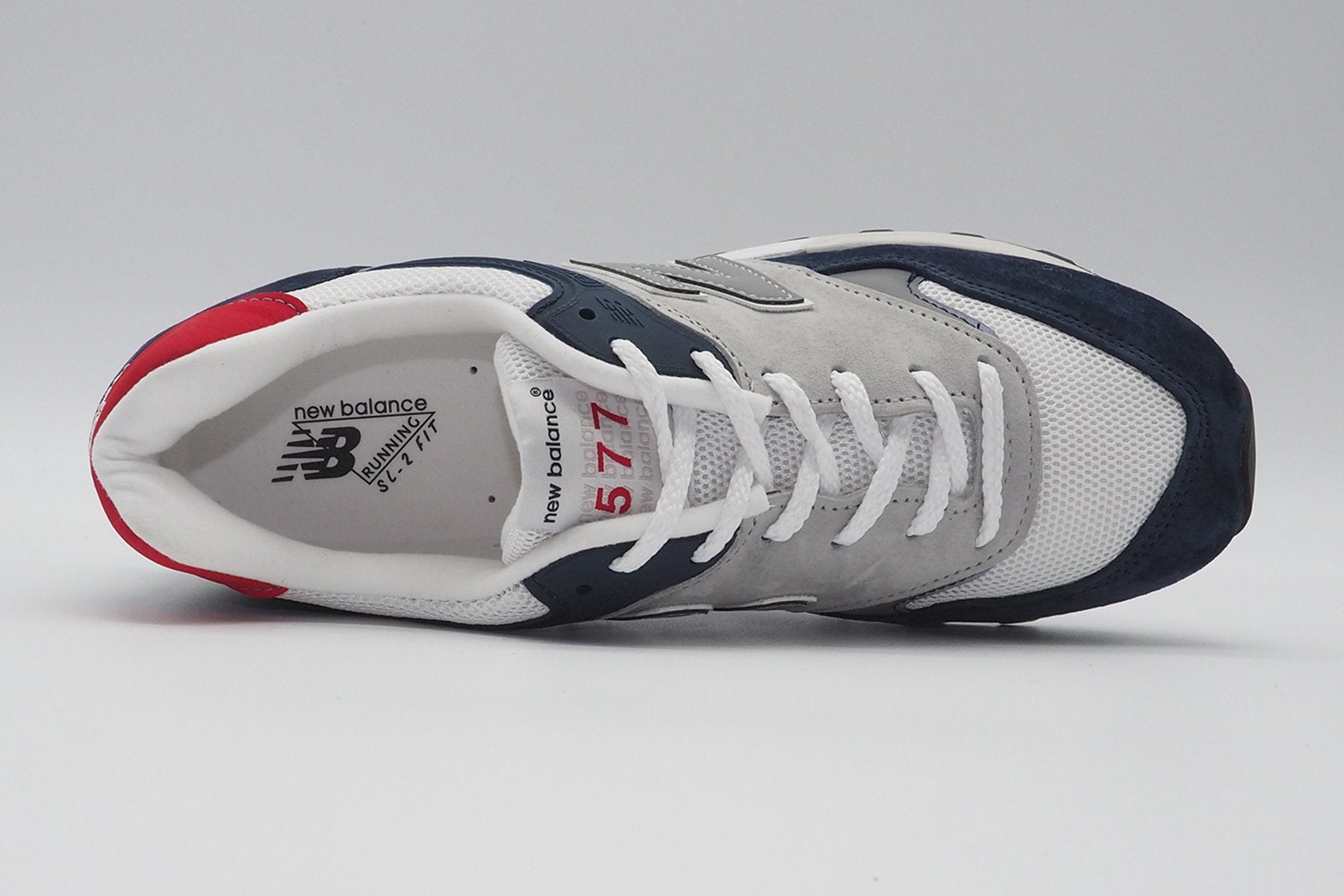 Herren Sneaker aus Nubukleder & Mesh in Dunkelblau - Grau Herren Sneakers Leder New Balance