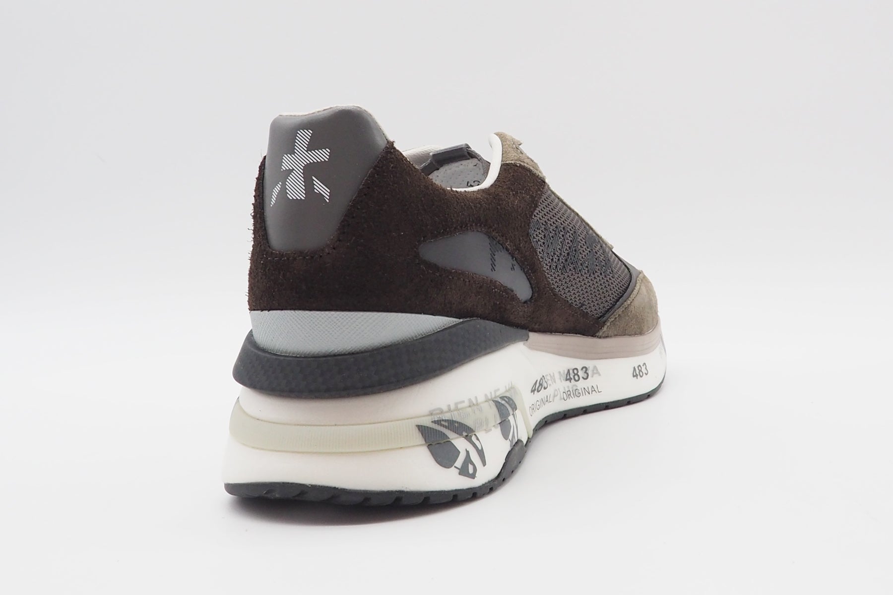 Herren Sneaker aus Veloursleder & Mesh in Grau Herren Sneaker Premiata