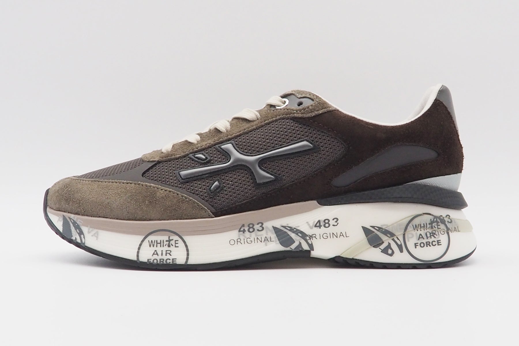 Herren Sneaker aus Veloursleder & Mesh in Grau Herren Sneaker Premiata