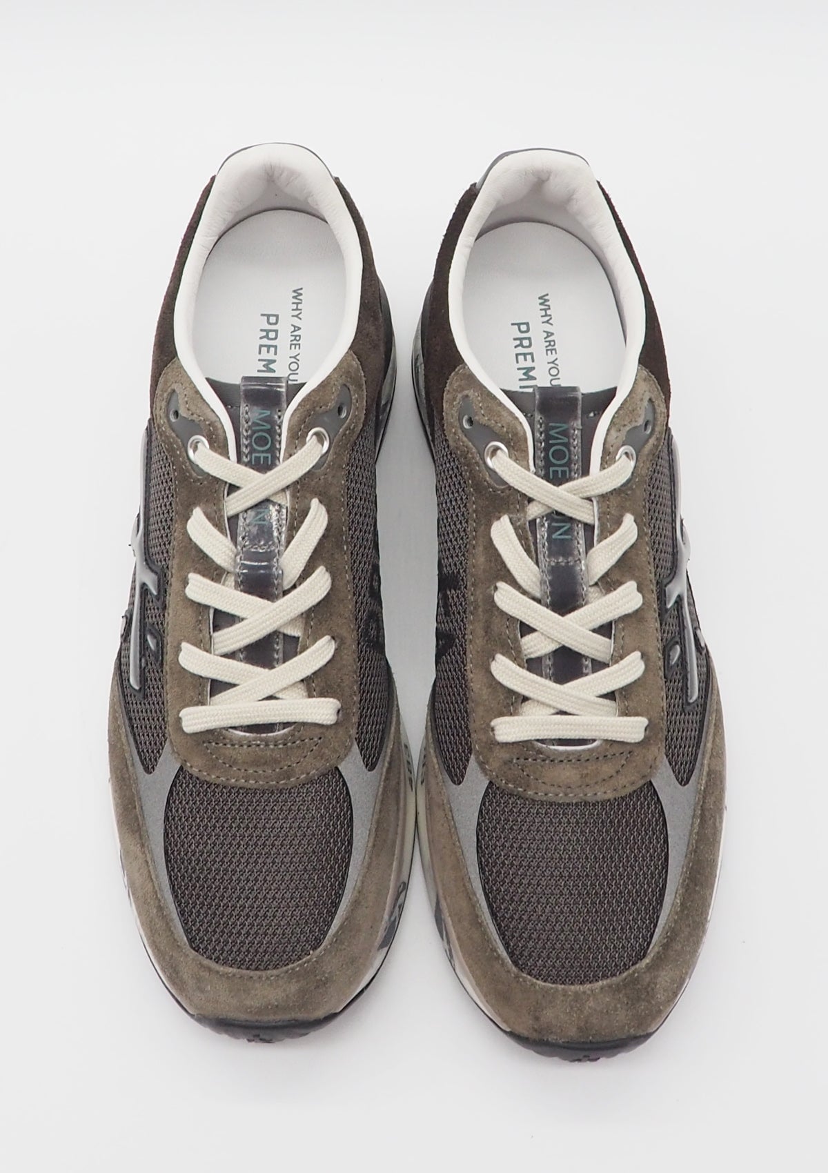 Herren Sneaker aus Veloursleder & Mesh in Grau Herren Sneaker Premiata