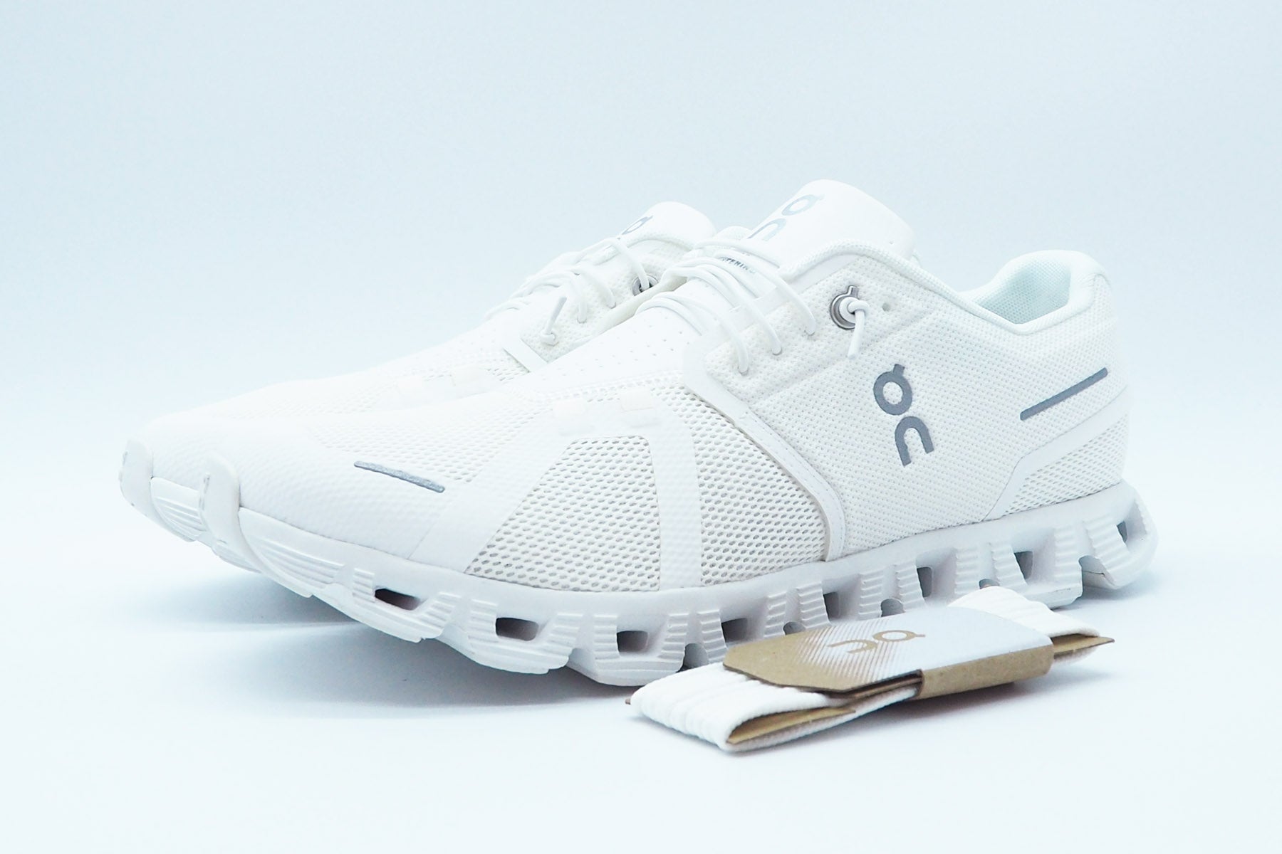 Herren Sneaker "Cloud 5" aus Mesh in All White Herren Sneaker On