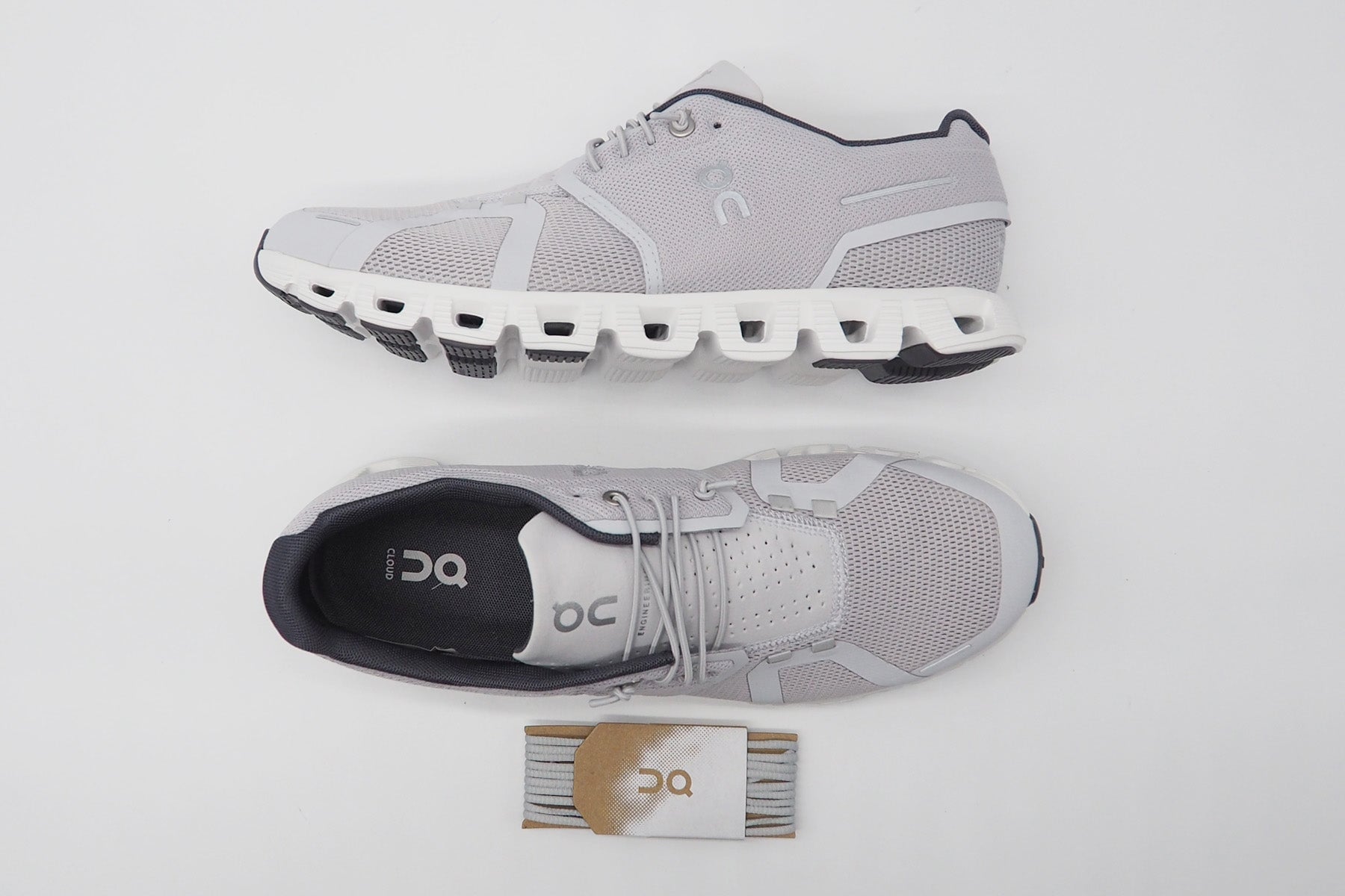 Herren Sneaker "Cloud 5" aus Mesh in Glacier & White Herren Sneaker On