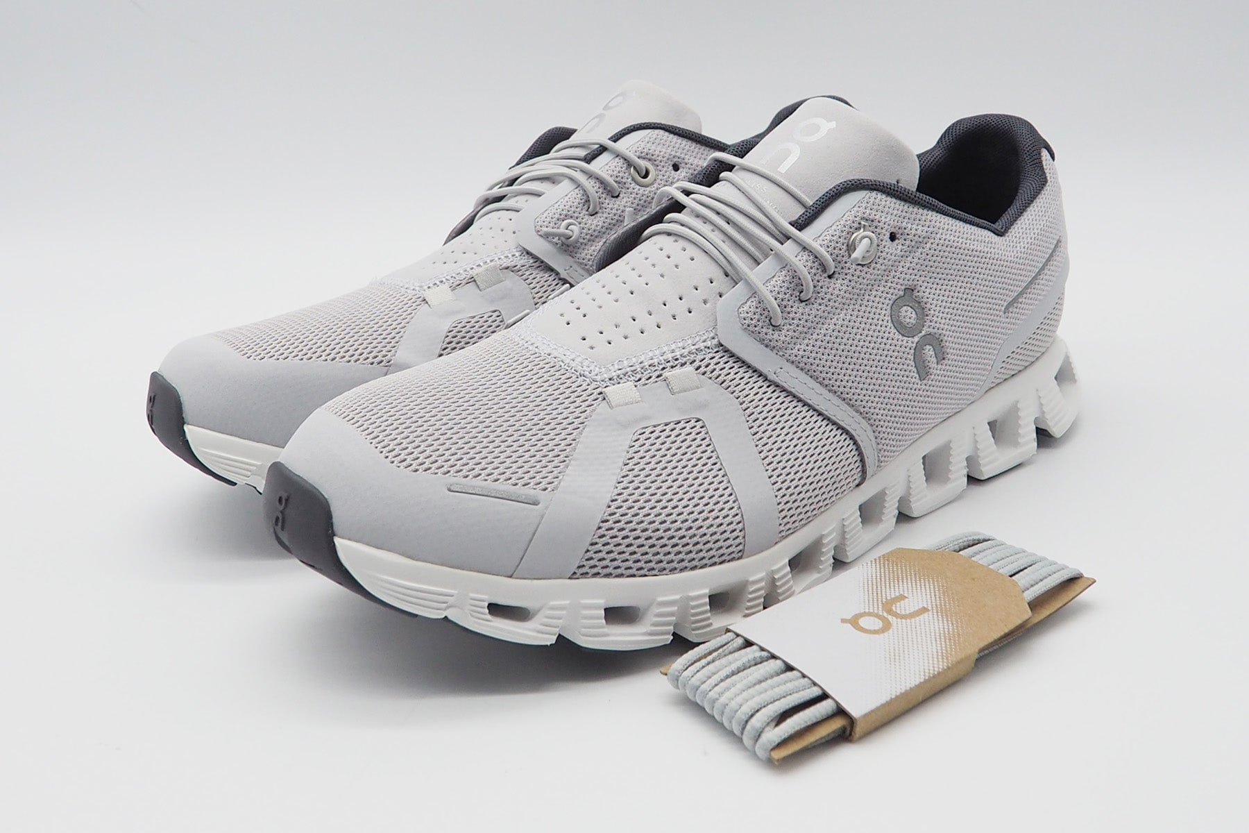 Herren Sneaker "Cloud 5" aus Mesh in Glacier & White Herren Sneaker On