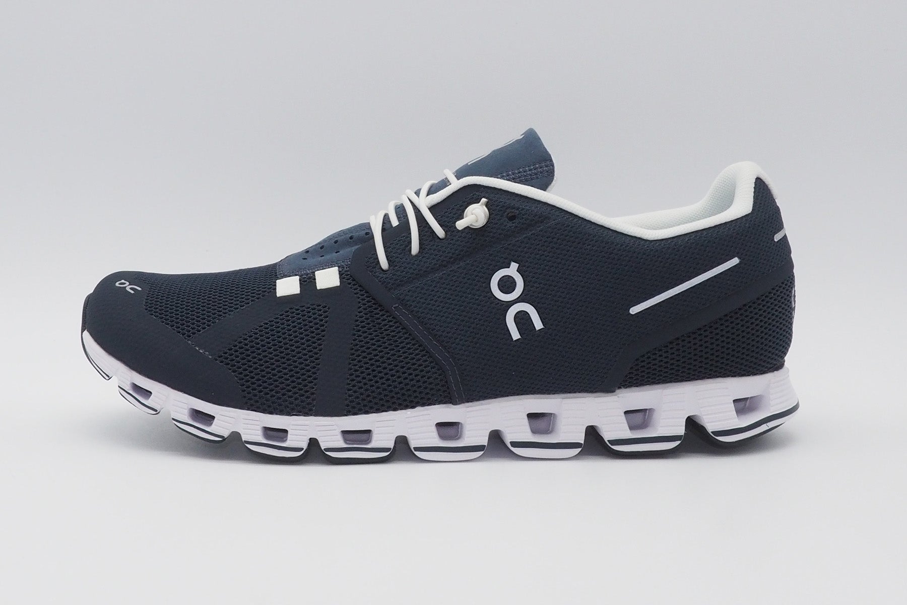 Herren Sneaker "Cloud" aus Mesh in Navy/White Herren Sneakers Leder On