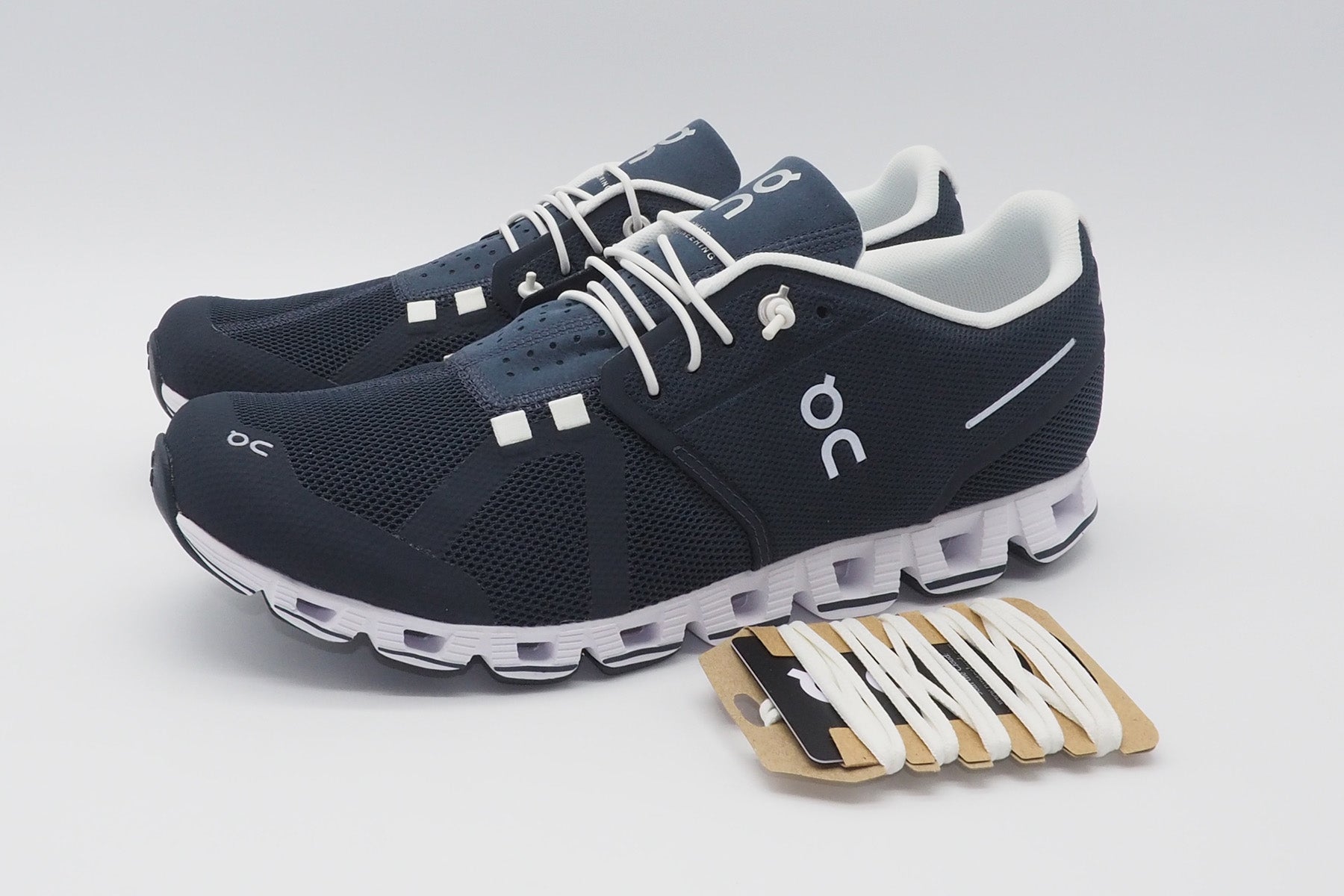 Herren Sneaker "Cloud" aus Mesh in Navy/White Herren Sneakers Leder On