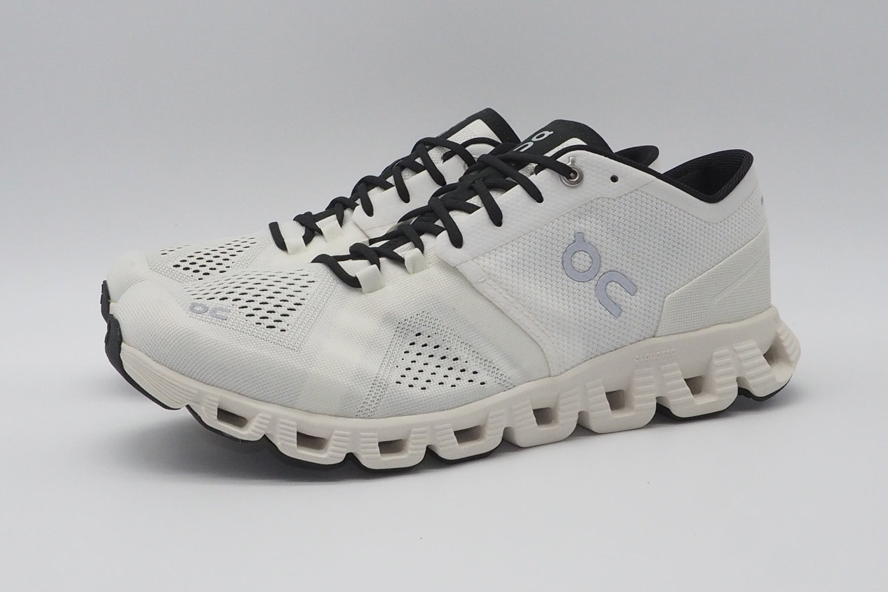 Herren Sneaker "Cloud X" aus Textil & Mesh in White/Black Herren Sneakers Leder On