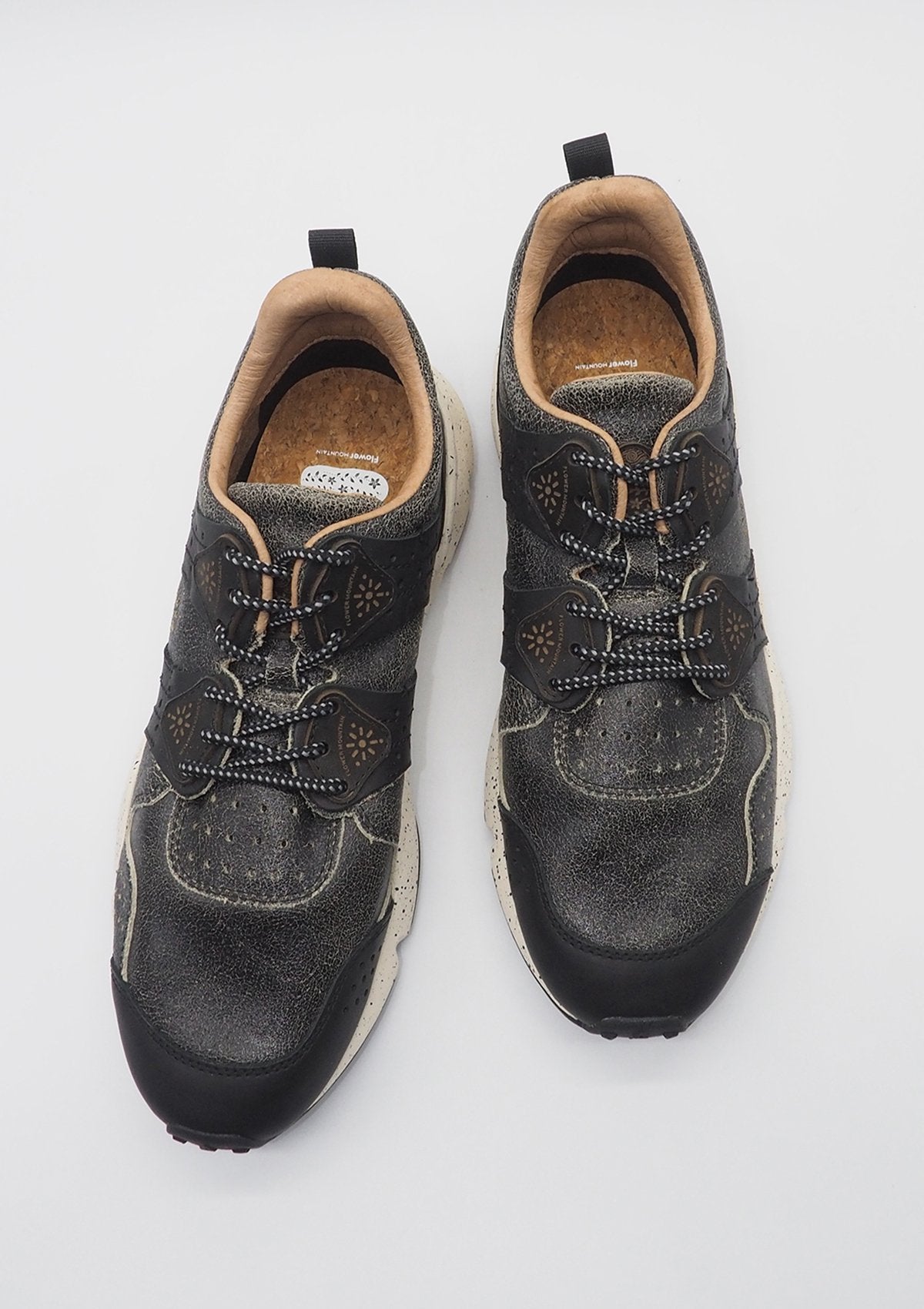 Herren Sneaker mit trendigem Style in used Look - Nachhaltig Herren Sneakers Leder Flower Mountain