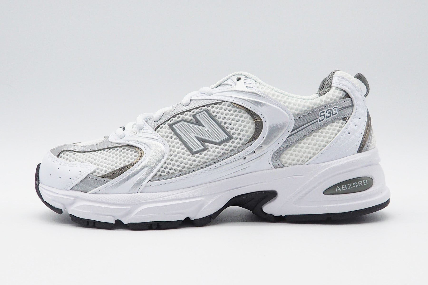 Herren Sneaker "Running Course" MR530AD aus Mesh & Synthetik in Weiß & Silber Herren Sneaker New Balance