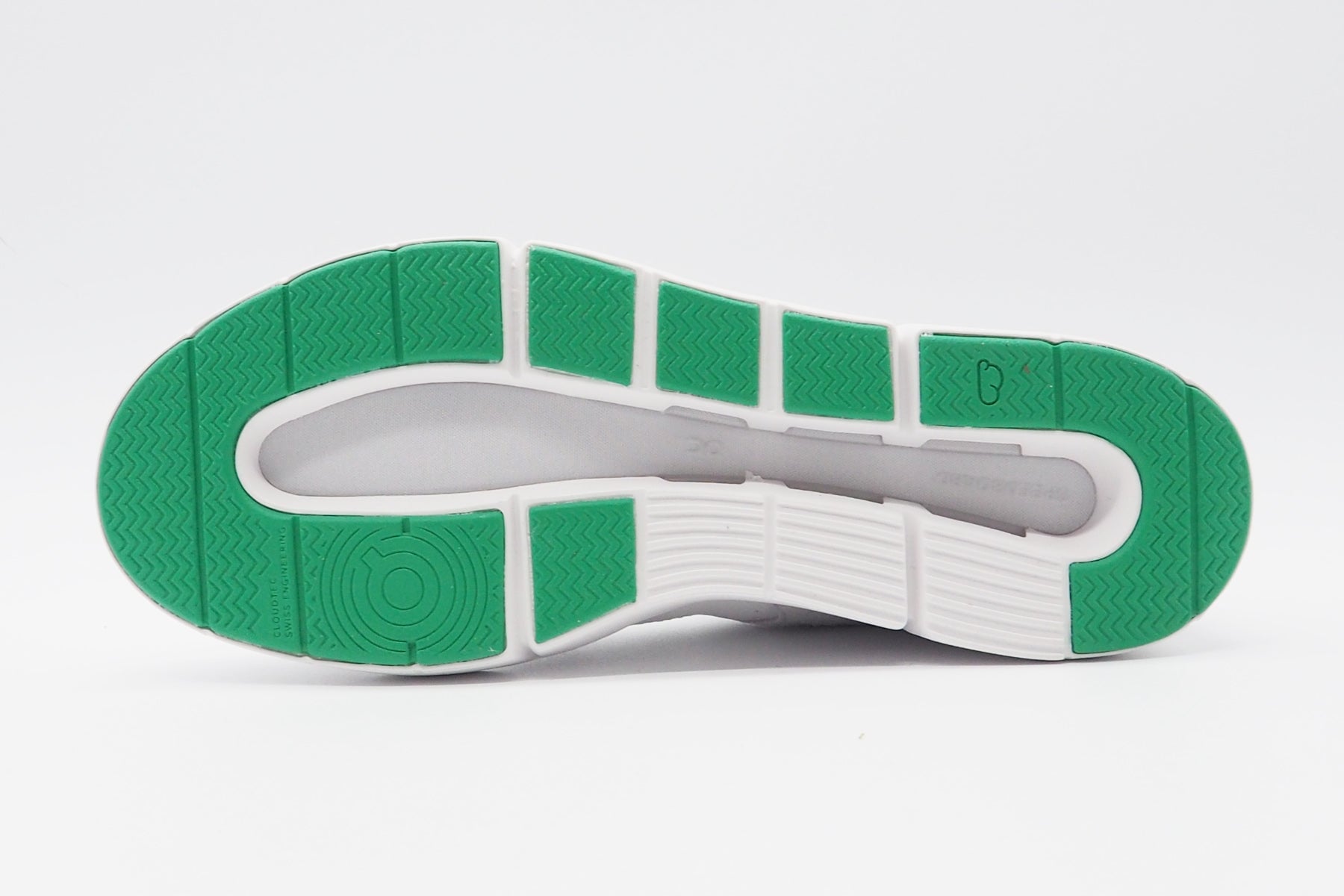 Herren Sneaker "The Roger Clubhouse" aus Leder & Veloursleder in Weiß, Grau & Grün Herren Sneaker On