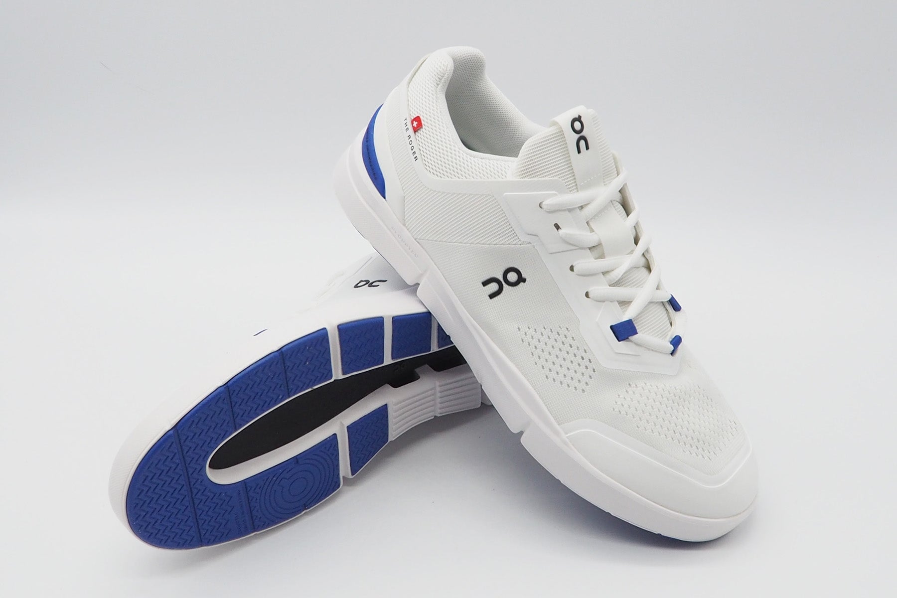 Herren Sneaker "The Roger Spin" aus Mesh in White & Indigo Herren Sneaker On