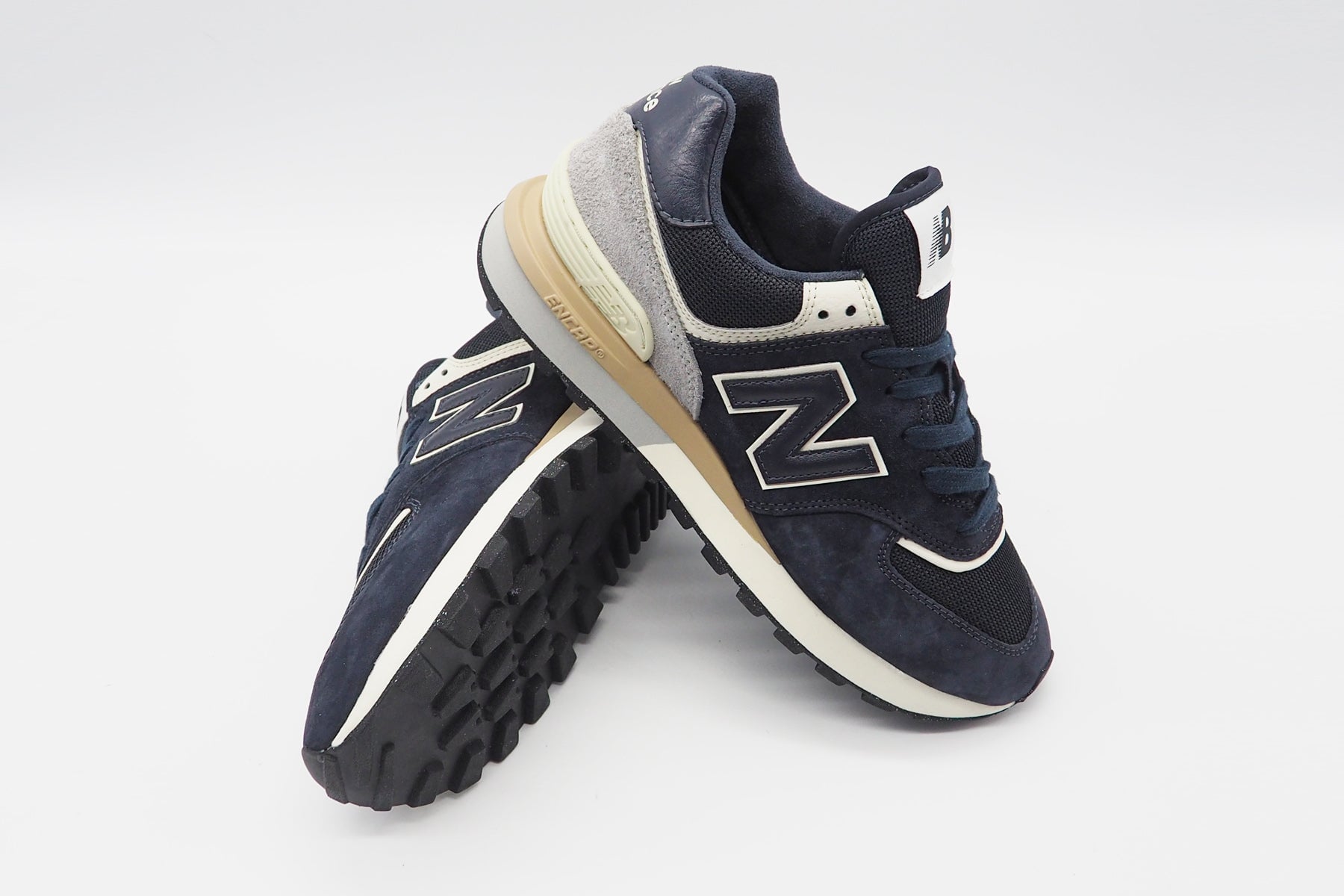 Herren Sneaker U574LGBN aus Veloursleder & Mesh in Navy Herren Sneaker New Balance