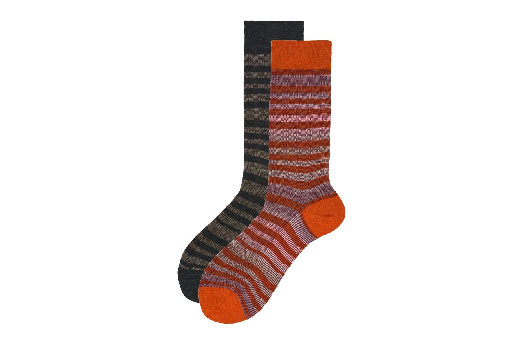 Herren Socken aus Merino Wolle in Ziegel - Peter Herren Socken Alto Milano