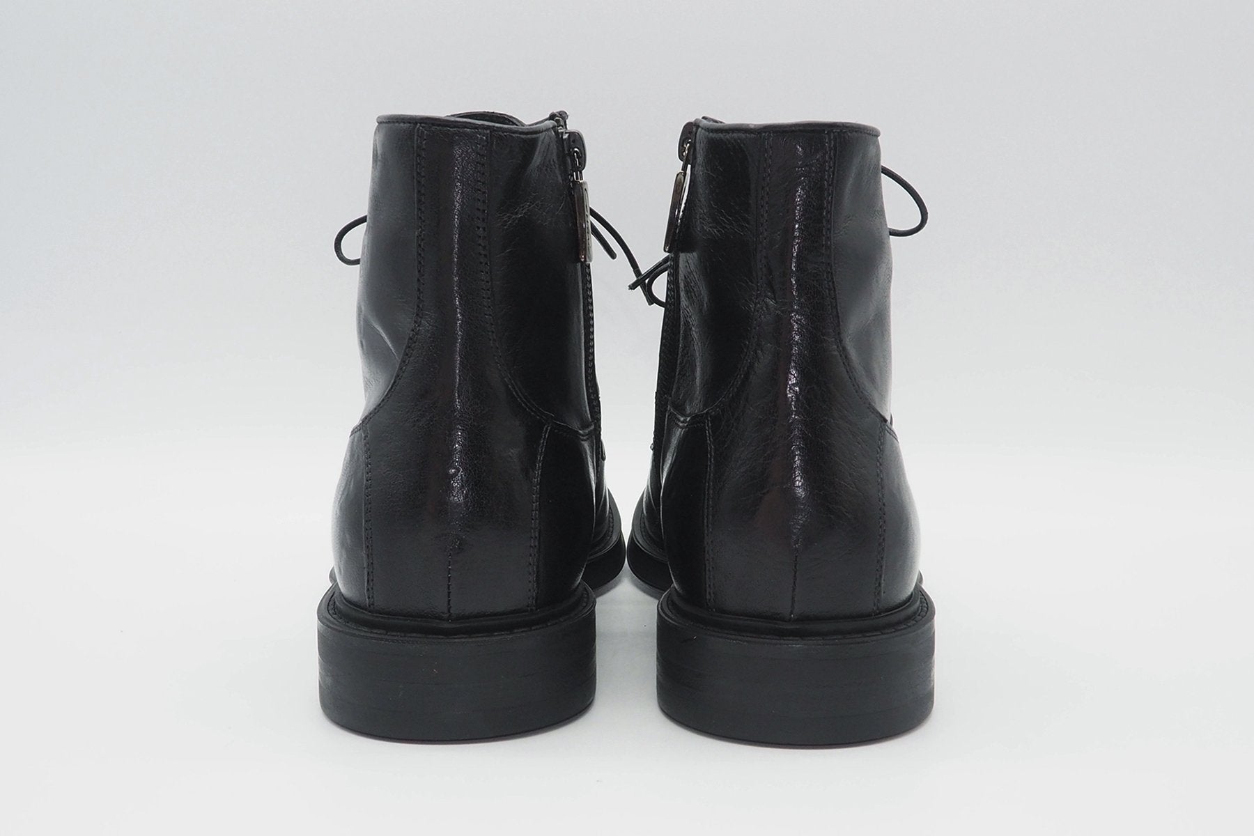 Herren Stiefeletten aus Leder in Schwarz mit Reissverschluss Herren Stiefeletten Corvari