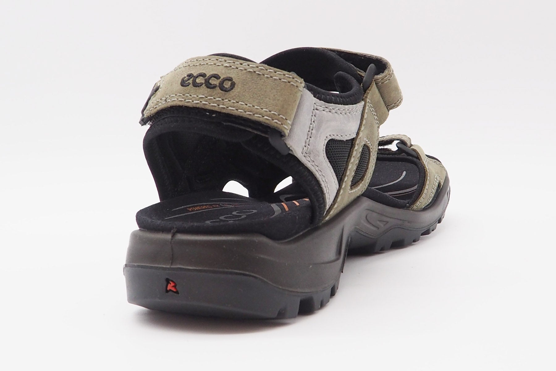 Herren Trekking-Sandale aus Nubukleder in Oliv & Schwarz Herren Sommer Schuhe Ecco