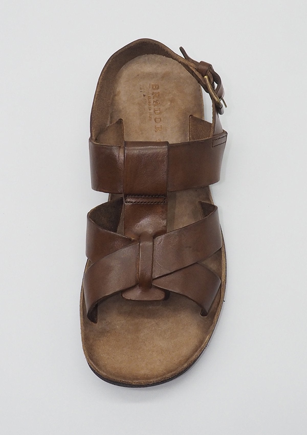 Herrensandale mit sportlich-elegantem Stil in Mittelbraun Herren Sommer Brador