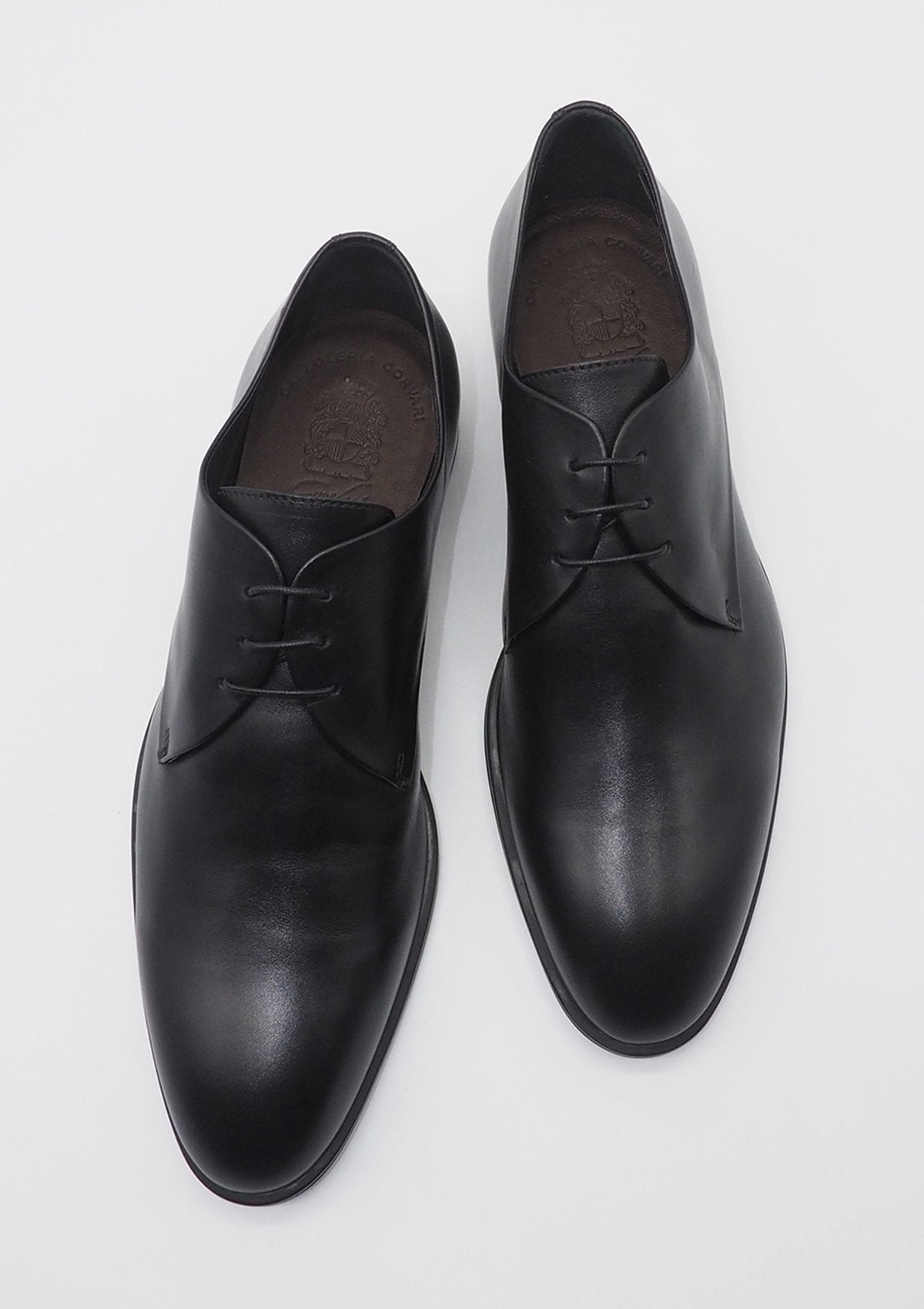 Herrenschnürschuh in klassischem Schwarz - weiche Sohle Herren Klassik modern Corvari