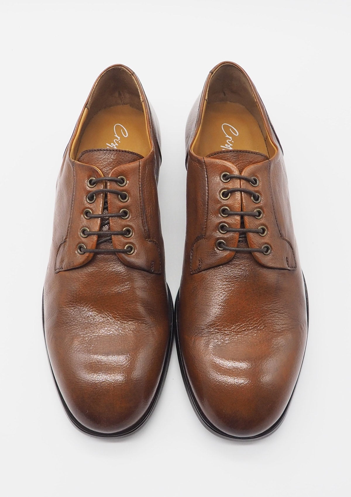 Lässige Herren Schnürschuh aus Büffelleder in Cognac Herren Klassik modern Crispiniano