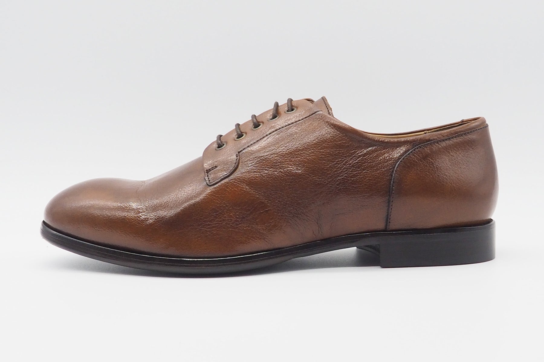 Lässige Herren Schnürschuh aus Büffelleder in Cognac Herren Klassik modern Crispiniano