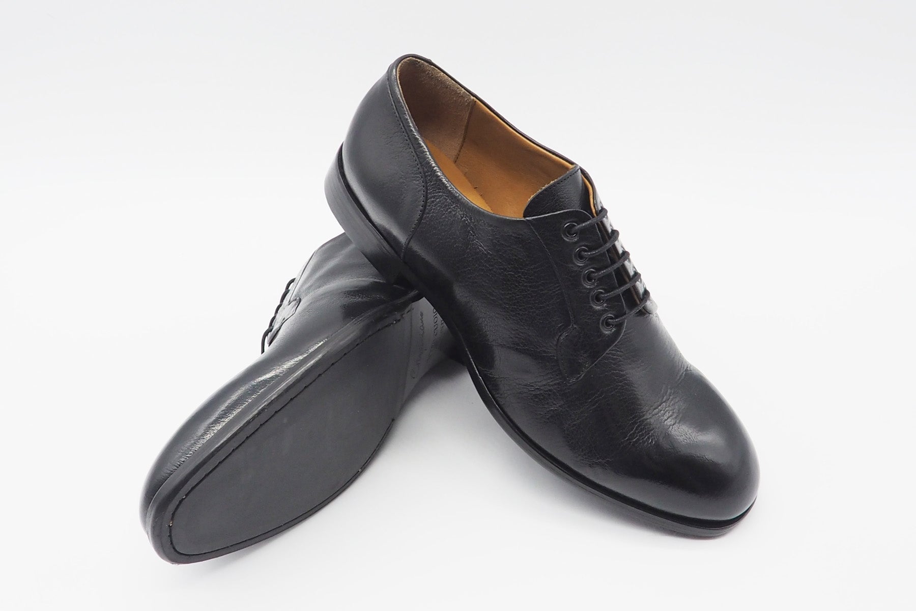 Lässige Herren Schnürschuh aus Büffelleder in Schwarz Herren Klassik modern Crispiniano